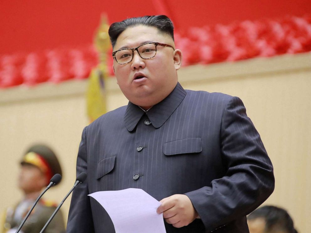 PHOTO: North Korean leader Kim Jong Un holds a military meeting in Pyongyang, North Korea, in this photo released, March 27, 2019.