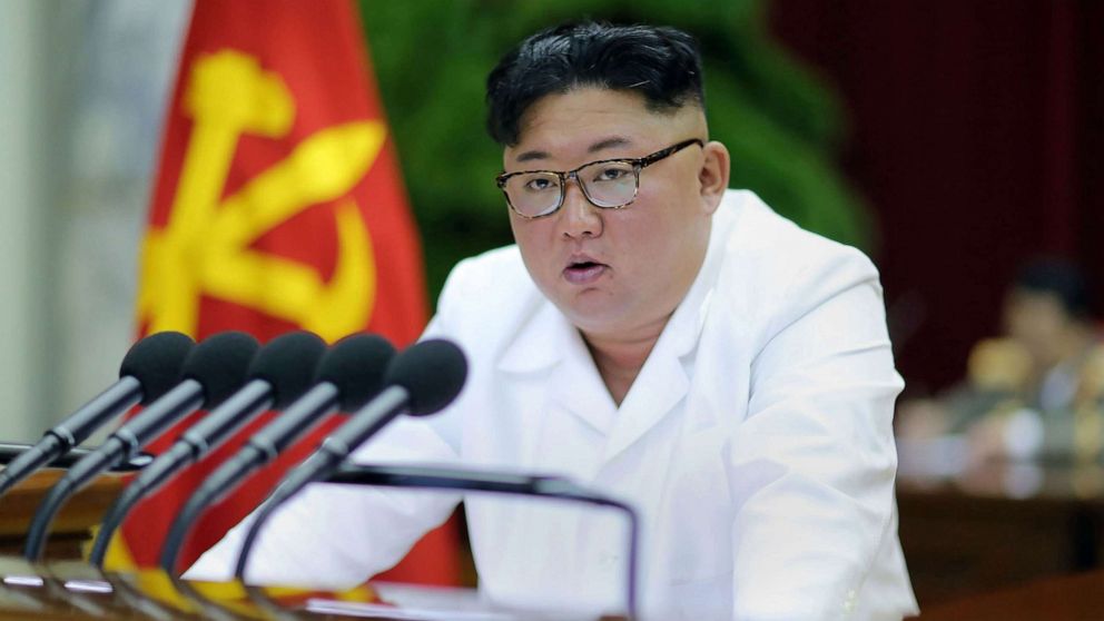 PHOTO: North Korean leader Kim Jong Un speaks during the second day session of the 5th Plenary Meeting of the 7th Central Committee of the Workers' Party of Korea in Pyongyang, Dec. 29, 2019, in a photo released by the Korean Central News Agency (KCNA).