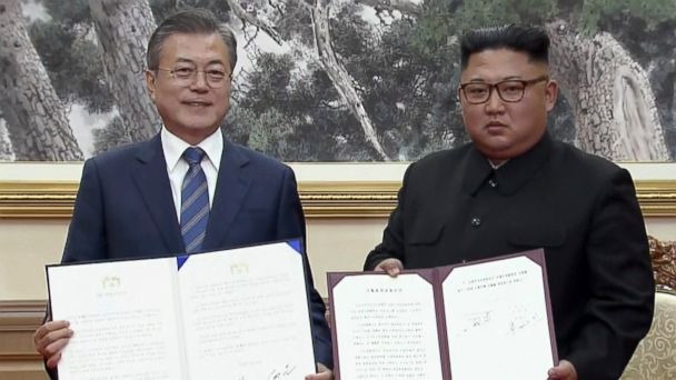 Korean leaders sign agreement for North Korea to take further steps to denuclearize