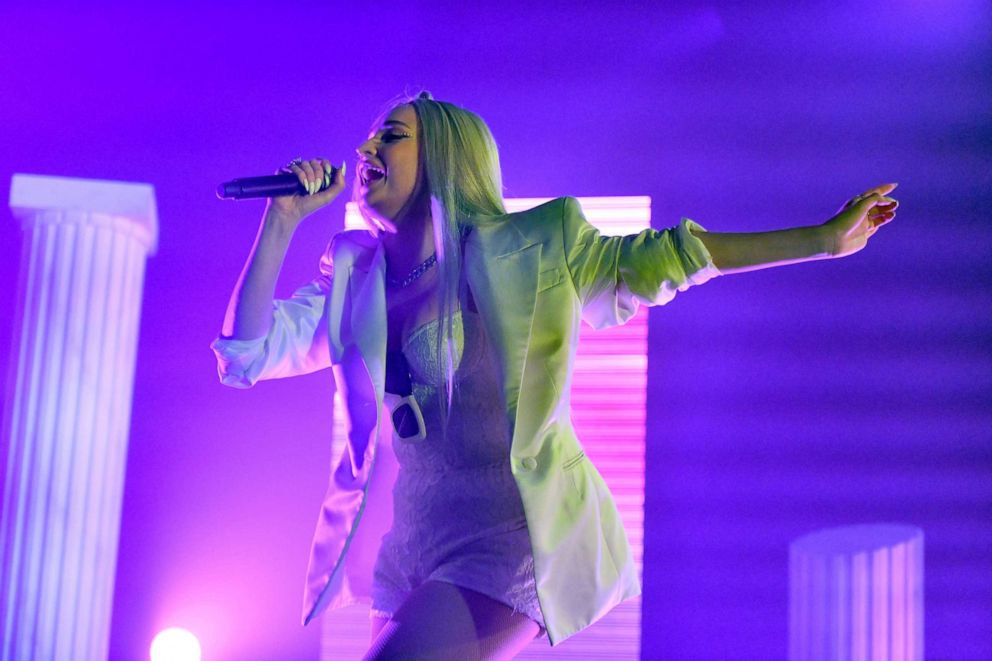 PHOTO: Singer Kim Petras performs onstage in support of her album 'Clarity' at The Fonda Theatre, June 24, 2019, in Los Angeles.