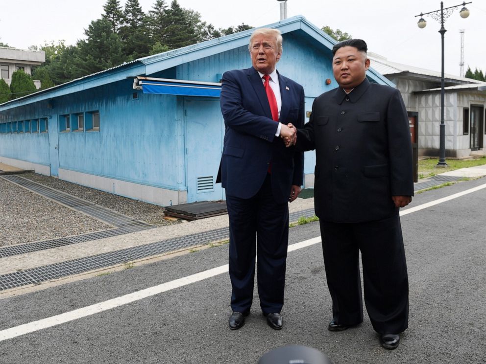 President Trump becomes 1st president to step inside North Korea ahead of  meeting with Kim Jong Un - ABC News