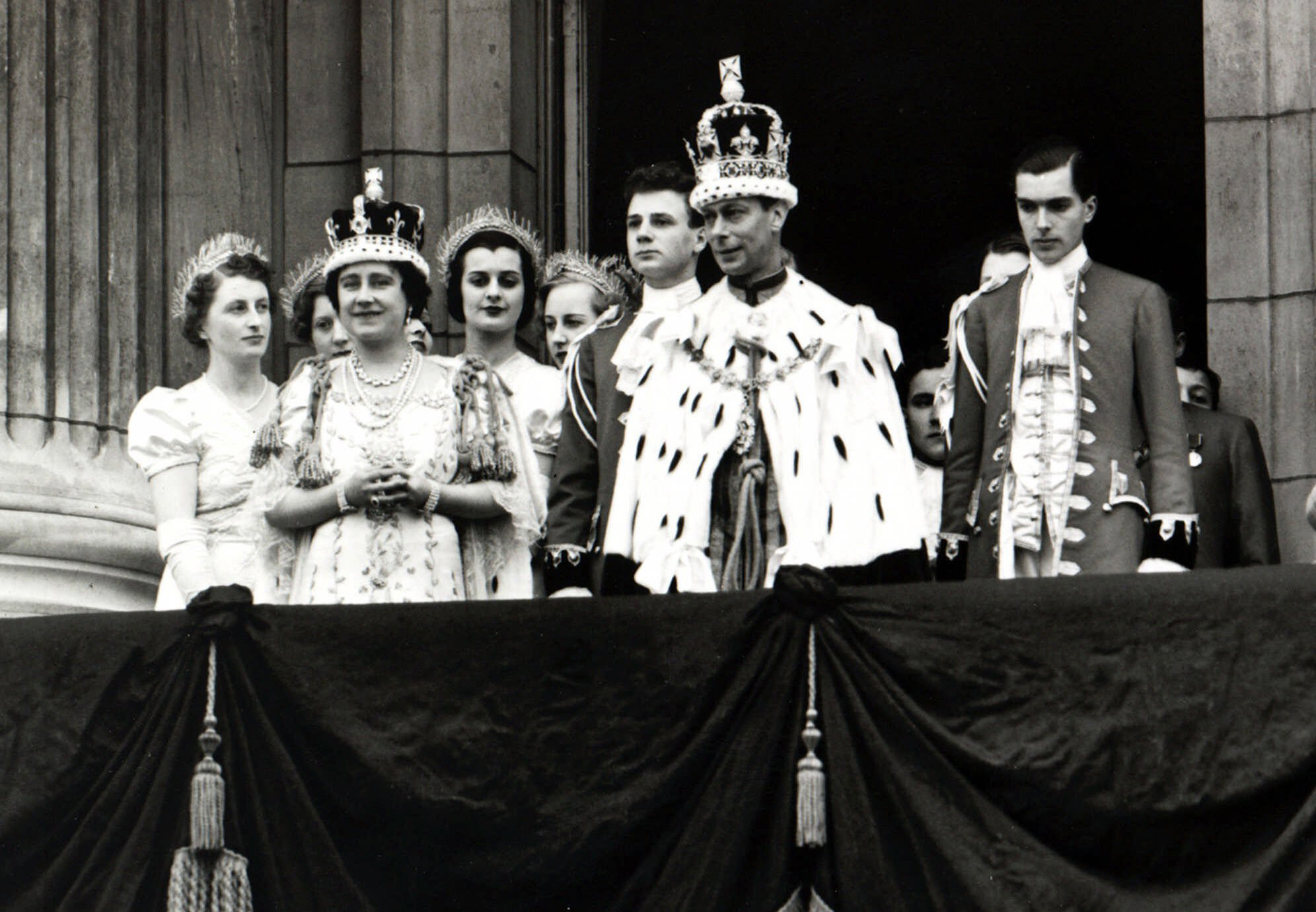 PHOTO: Britain's Queen Elizabeth and King George VI are seen on the balcony of London's Buckingham Palace,  following their coronation on May 12, 1937. 