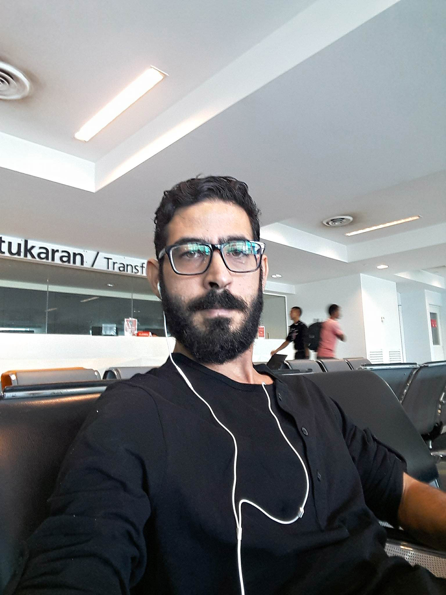 PHOTO: Syrian refugee Hassan Al Kontar has spent over a month in Kuala Lumpur International Airport, in Malaysia.