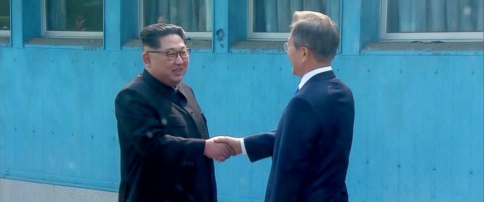 Image result for south korea and north korea meeting