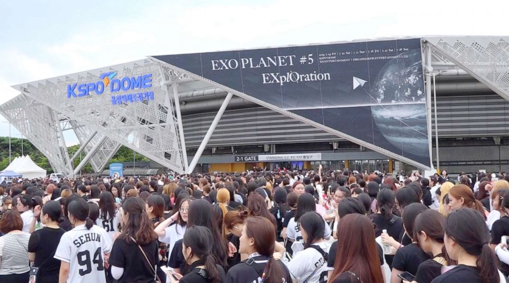 PHOTO: K-pop boyband EXO held its 5th concert in Seoul, South Korea. 