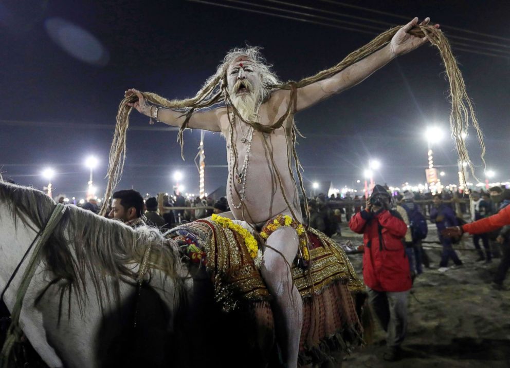 Millions congregate for Kumbh Mela festival in India, world's largest  gathering - ABC News