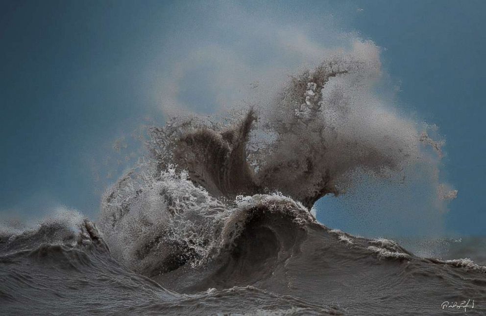 PHOTO: "The Kracken" shows three or four waves colliding. They're all coming from a different direction.