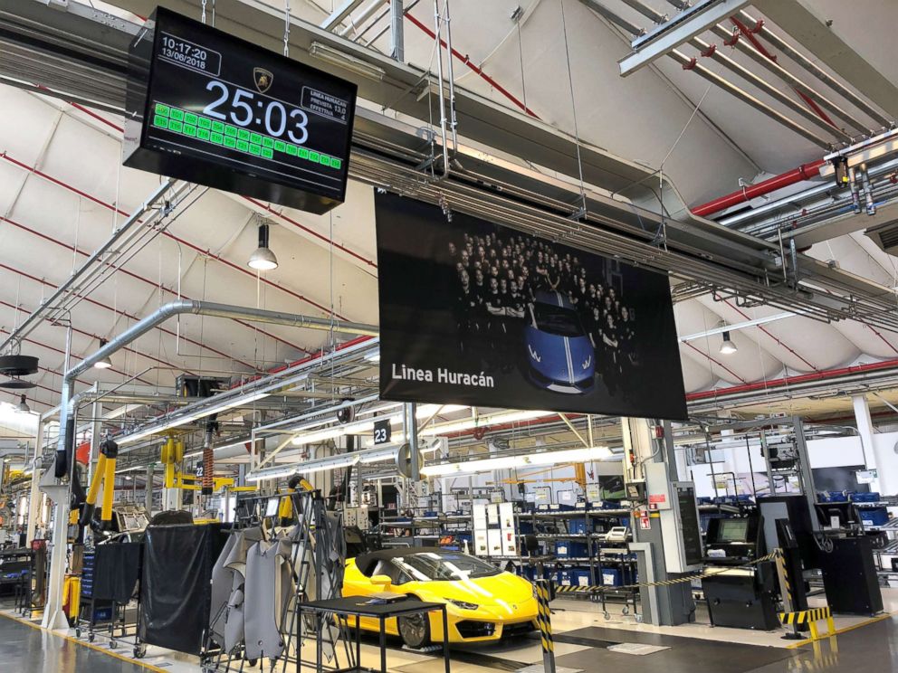 PHOTO: There are only two Lamborghini factories in the world. Both are located at the company's headquarters in Sant'Agata Bolognese, Italy.