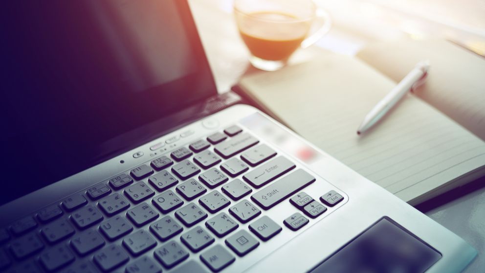 Close up of a computer in this undated stock photo.