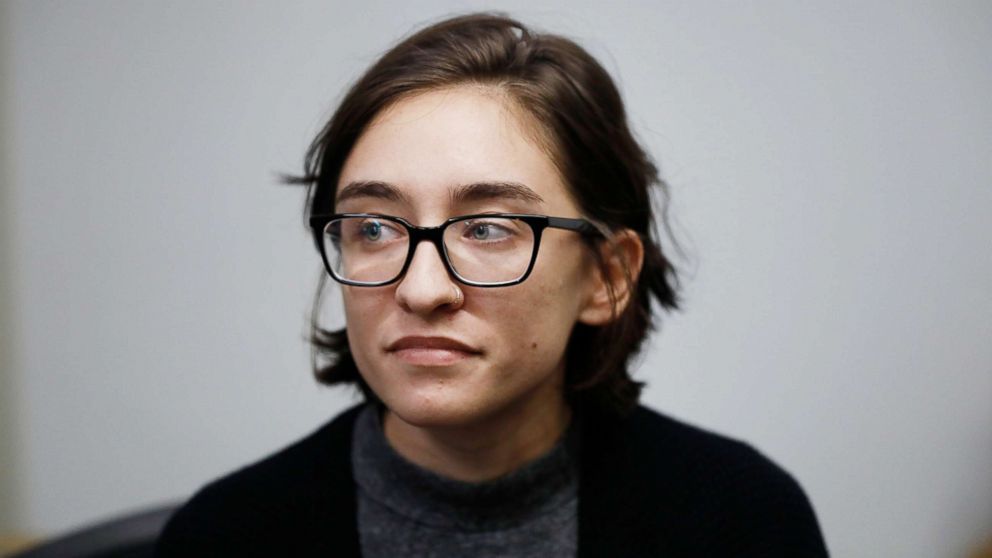 PHOTO: US citizen student, 22-year-old Lara Alqasem, attends a hearing at the Tel Aviv District Court in Israel, Oct. 11, 2018.