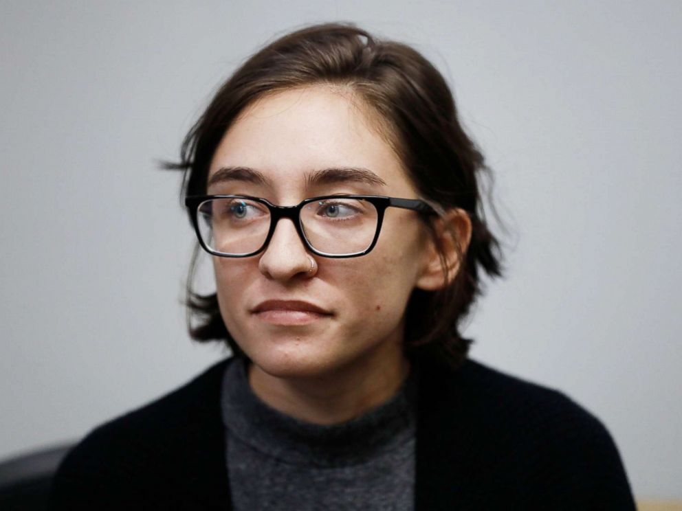 PHOTO: US citizen student, 22-year-old Lara Alqasem, attends a hearing at the Tel Aviv District Court in Israel, Oct. 11, 2018.