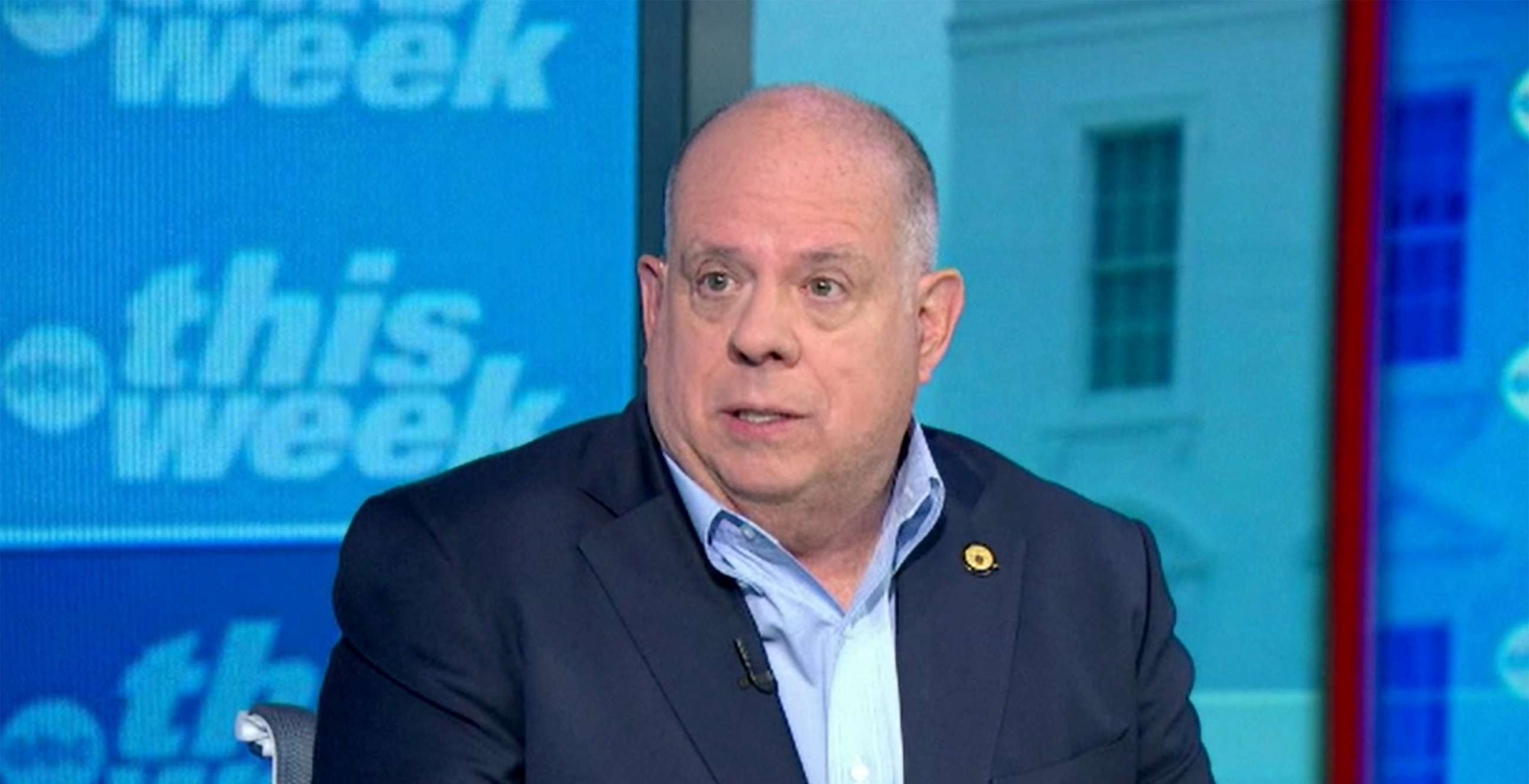 PHOTO: Gov. Larry Hogan is interviewed on ABC's "This Week" on August 14, 2022.