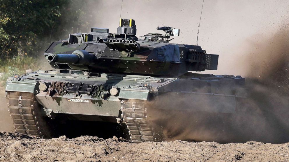 PHOTO: A Leopard 2 tank is pictured during a demonstration event held for the media by the German Bundeswehr in Munster near Hannover, Germany, Sept. 28, 2011.