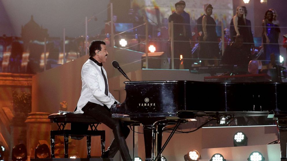 PHOTO: Lionel Richie performs on stage during the Coronation Concert, May 07, 2023 in Windsor, England.