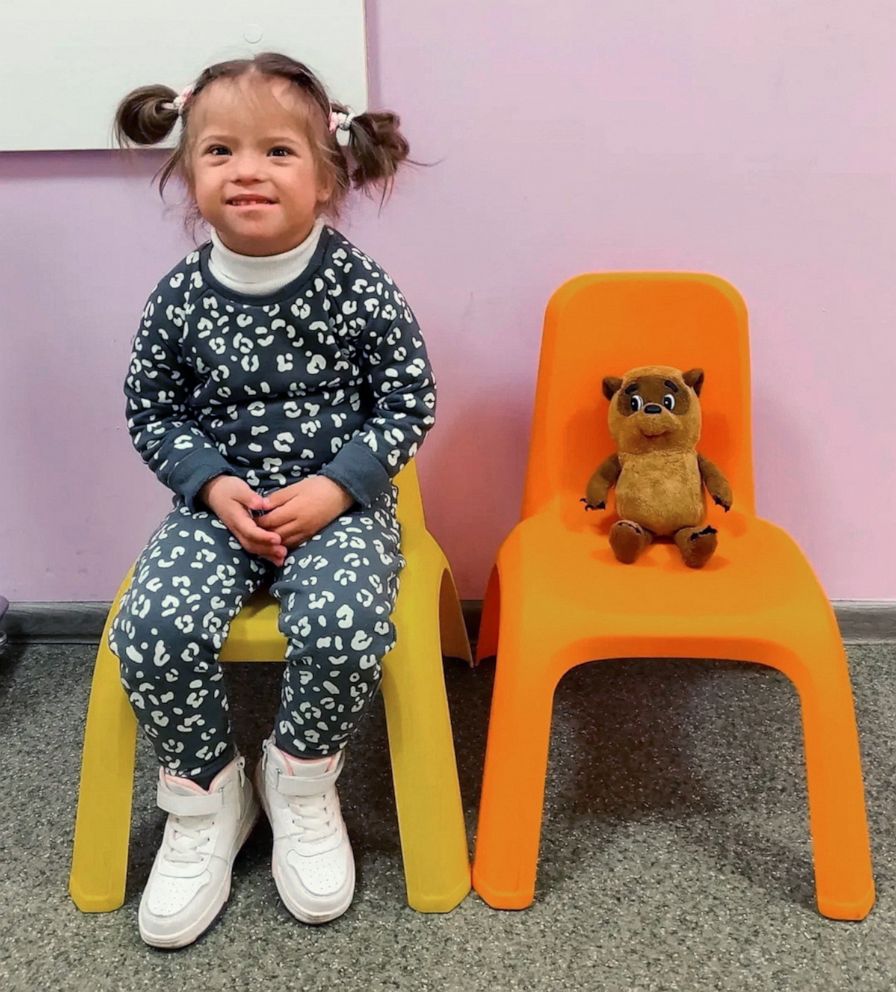 PHOTO: Liza Dmitrieva, a 4-year-old who died in a Russian missile strike, is pictured in an undated photo in Vinnytsia, Ukraine.