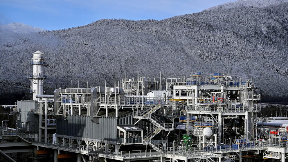 PHOTO: A general view of LNG Canada's liquified natural gas facility in Kitimat, British Columbia, Canada November 19, 2024.