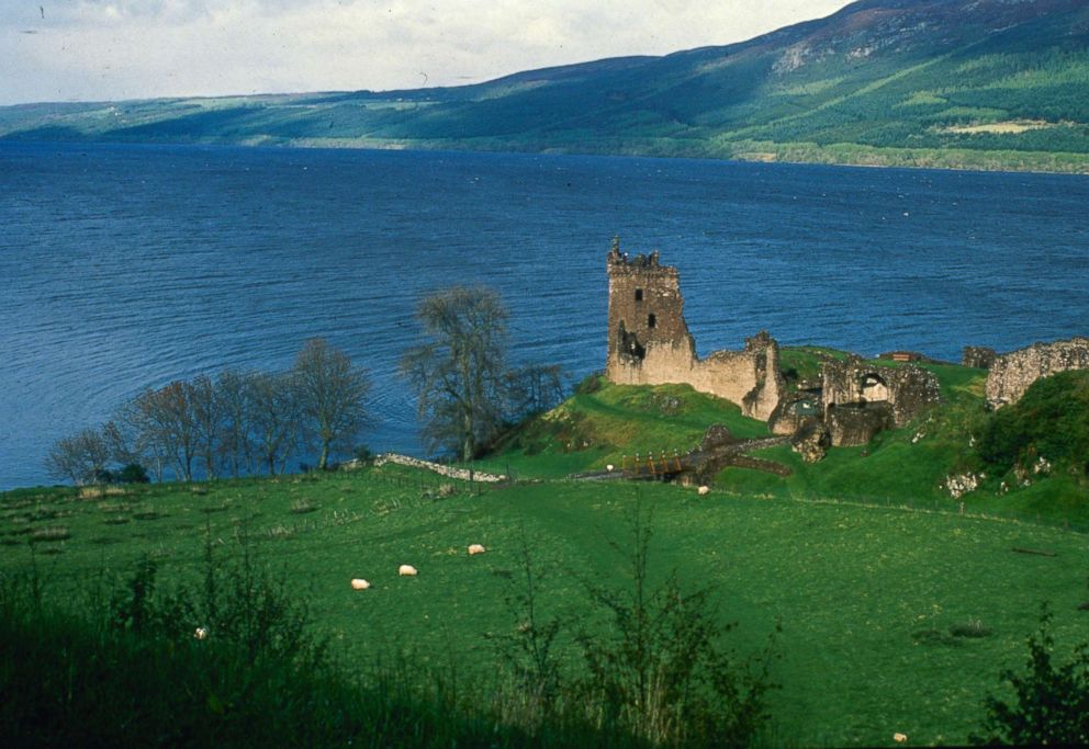 PHOTO: Scotland's 23-mile long Loch Ness, where some believe the elusive monster "Nessie" lives. Urquhart Castle looks out over the water.