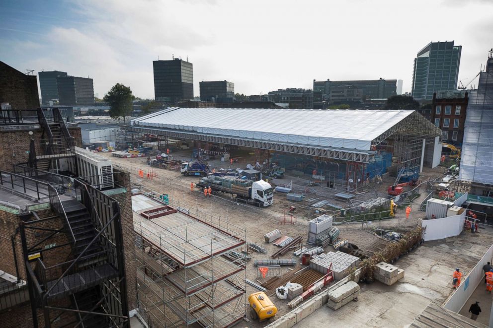 PHOTO: One of 60 archeological dig sites ahead of massive railway expansion in the U.K. St. James' Gardens, London.