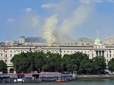 Fire breaks out at London's Somerset House, home to priceless works by Van Gogh, Cezanne