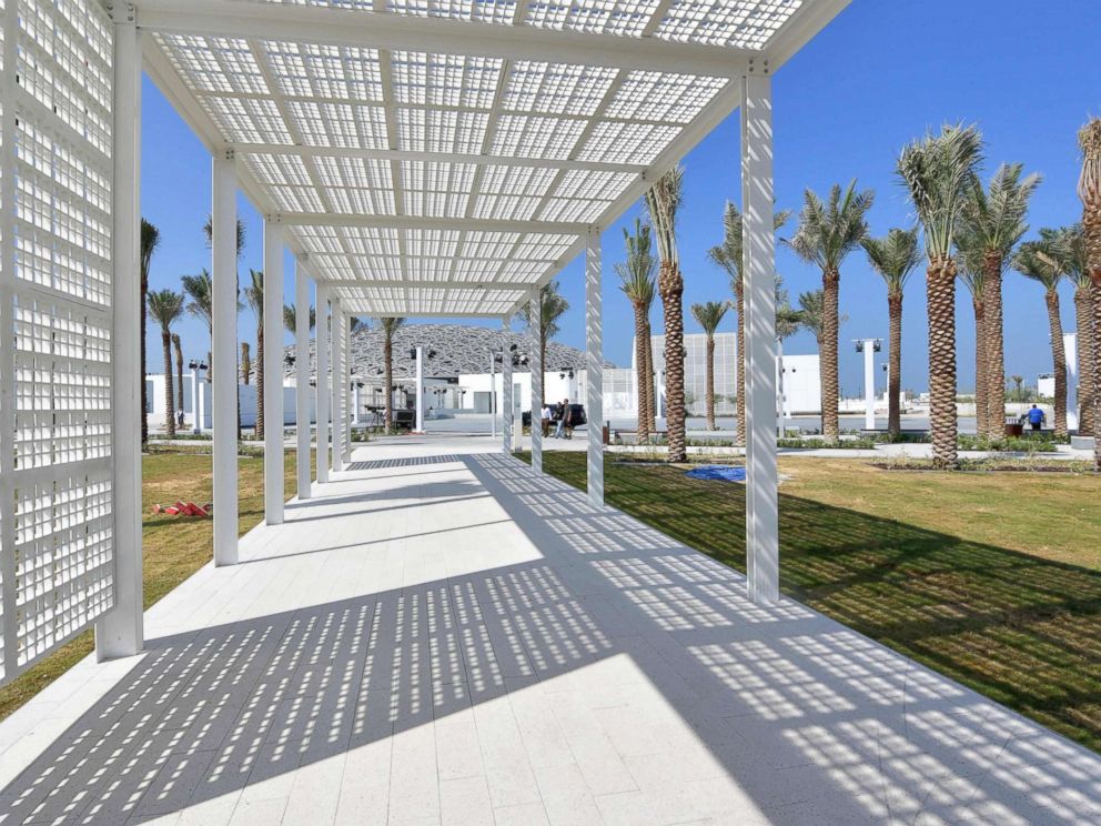 PHOTO: The grounds of the Louvre Abu Dhabi Museum designed by French architect Jean Nouvel, Nov. 7, 2017.