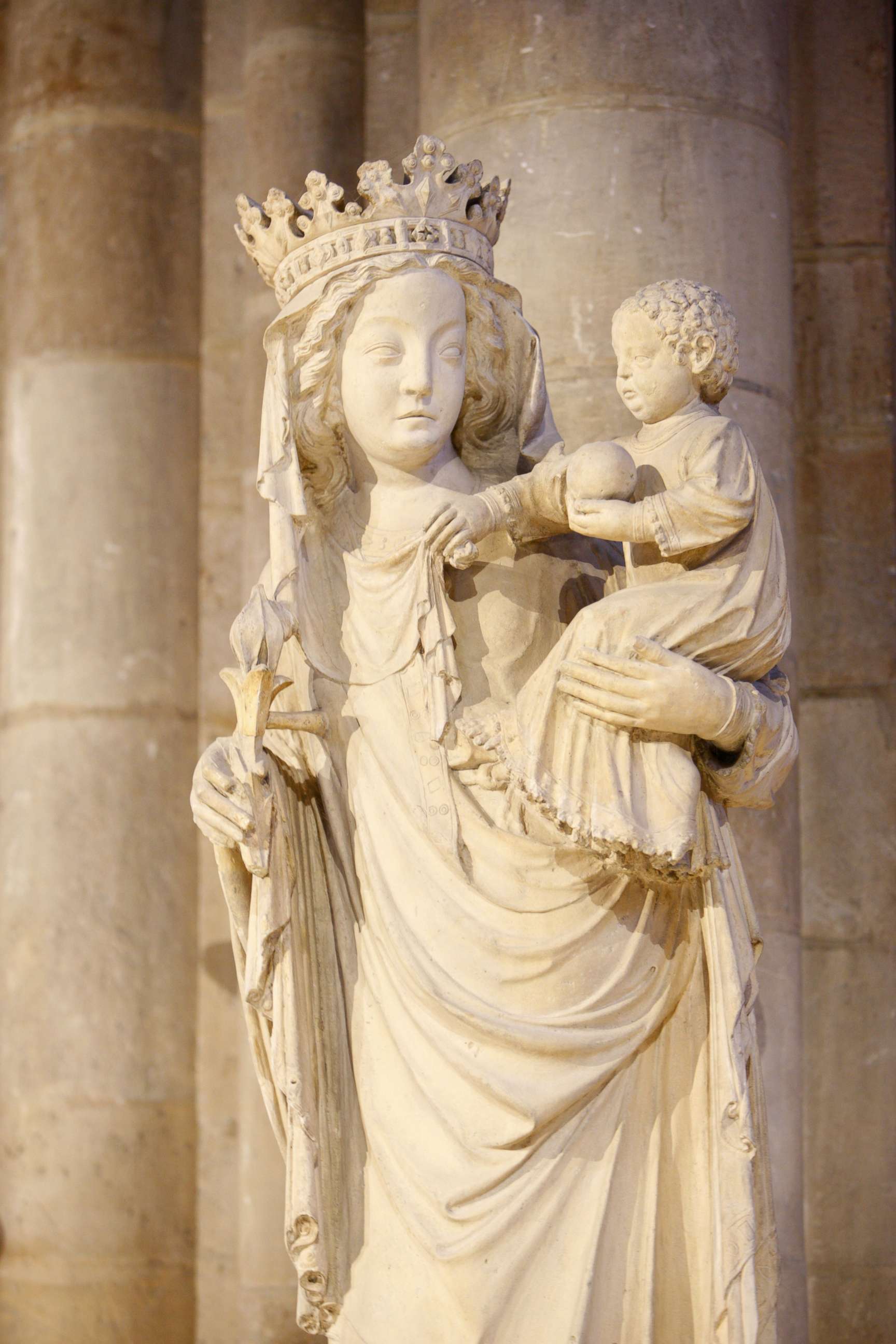 PHOTO: The 14th century Notre Dame de Paris, or Our Lady of Paris, statue is pictured in the Notre Dame Cathedral in Paris, in an undated file photo.