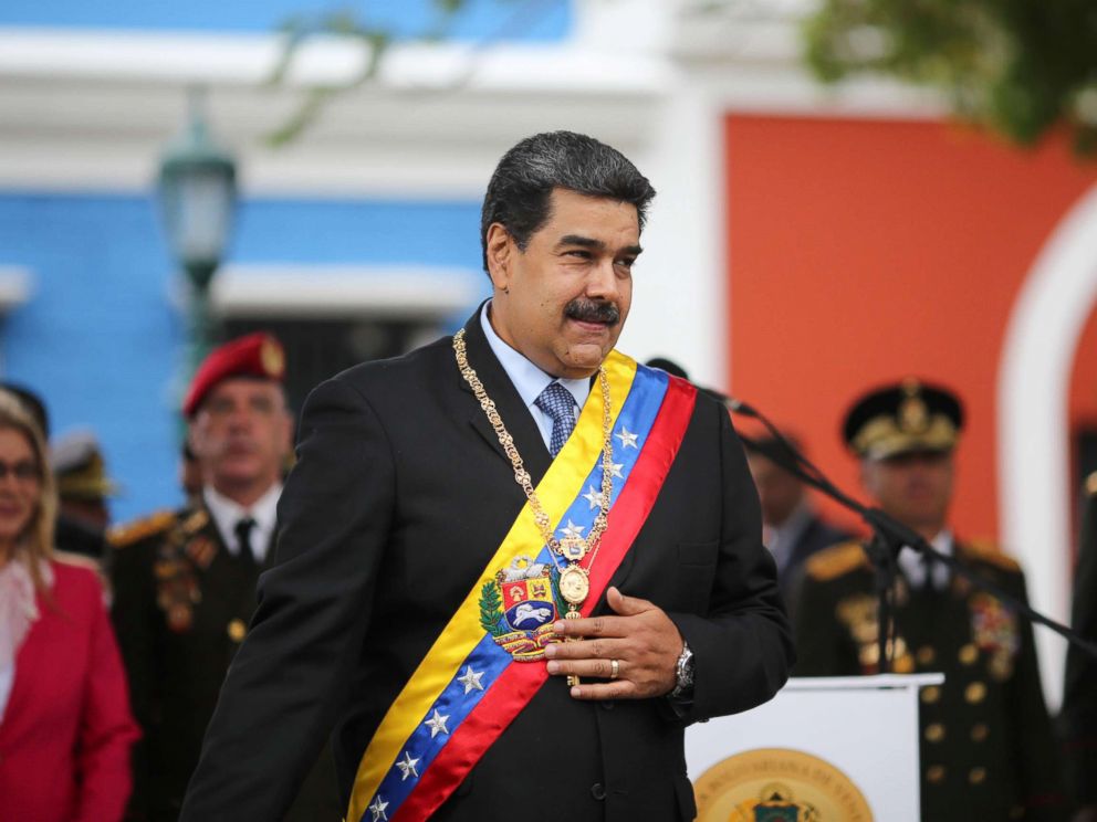 PHOTO: Venezuelas President Nicolas Maduro attends a ceremony to commemorate the Congress of Angostura in Ciudad Bolivar, Venezuela, Feb. 15, 2019.