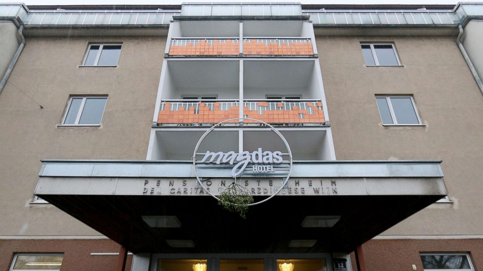 Outside view of magdas hotel in Vienna, Austria, Dec, 17, 2015.