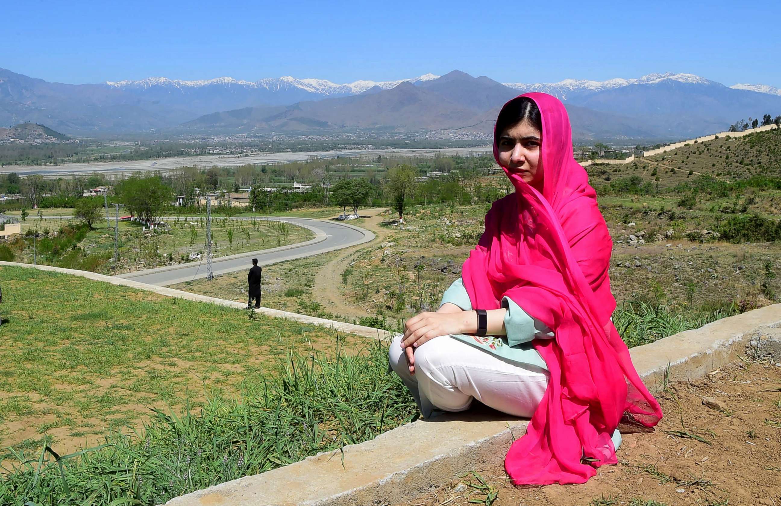 PHOTO: Pakistani activist and Nobel Peace Prize laureate Malala Yousafzai poses for a photograph during her hometown visit, March 31, 2018.
