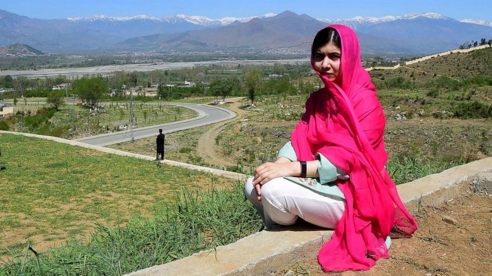 PHOTO: Pakistani activist and Nobel Peace Prize laureate Malala Yousafzai poses for a photograph during her hometown visit, March 31, 2018.
