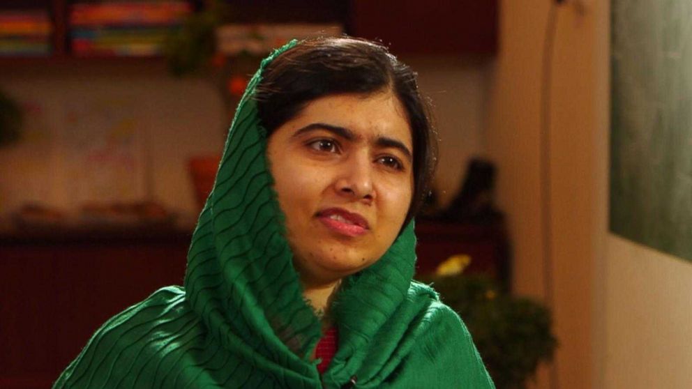 Activist Malala Yousafzai seen here during an interview with ABC News on Jan. 20, 2018.