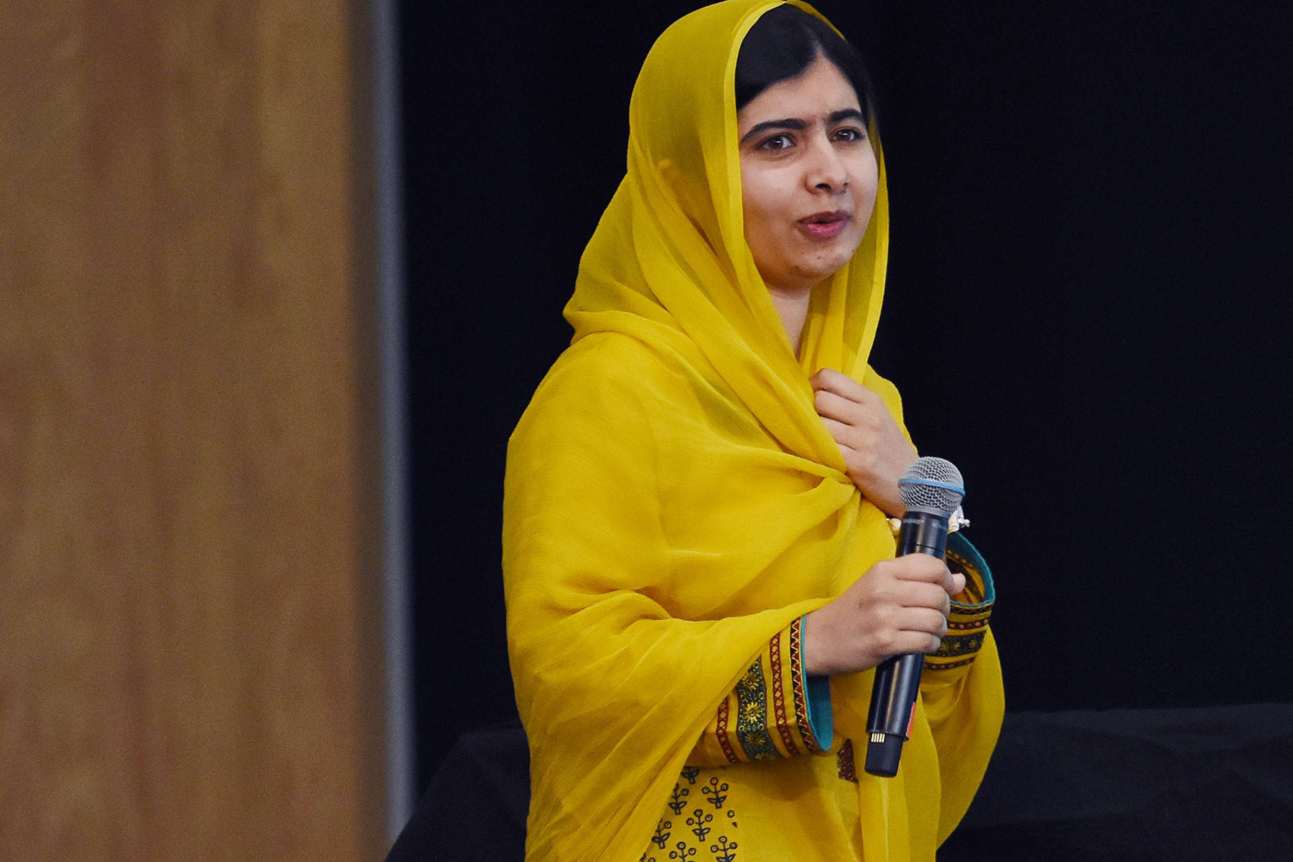 PHOTO: Pakistani Social Leader Malala Yousafzai is seen during  the 'Meeting with Malala' press conference at the Tecnologico de Monterrey University  as part of her working visit to Mexico in this Aug. 31, 2017 in Mexico City, Mexico.