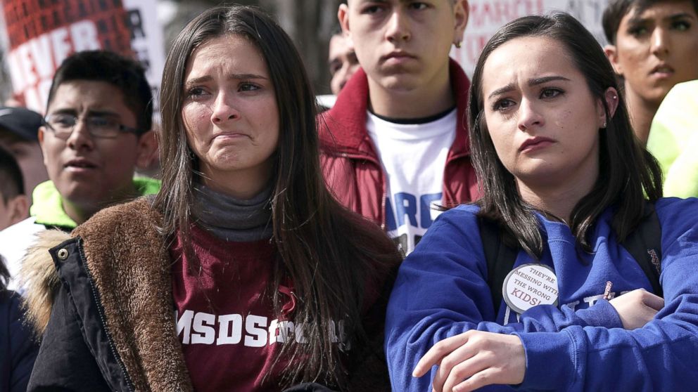 VIDEO: A Marjory Stoneman Douglas High School survivor led the March for Our Lives crowd in D.C. in a round of "Happy Birthday" in honor of her slain classmate, Nicholas Dworet, who would have turned 18 years old today.