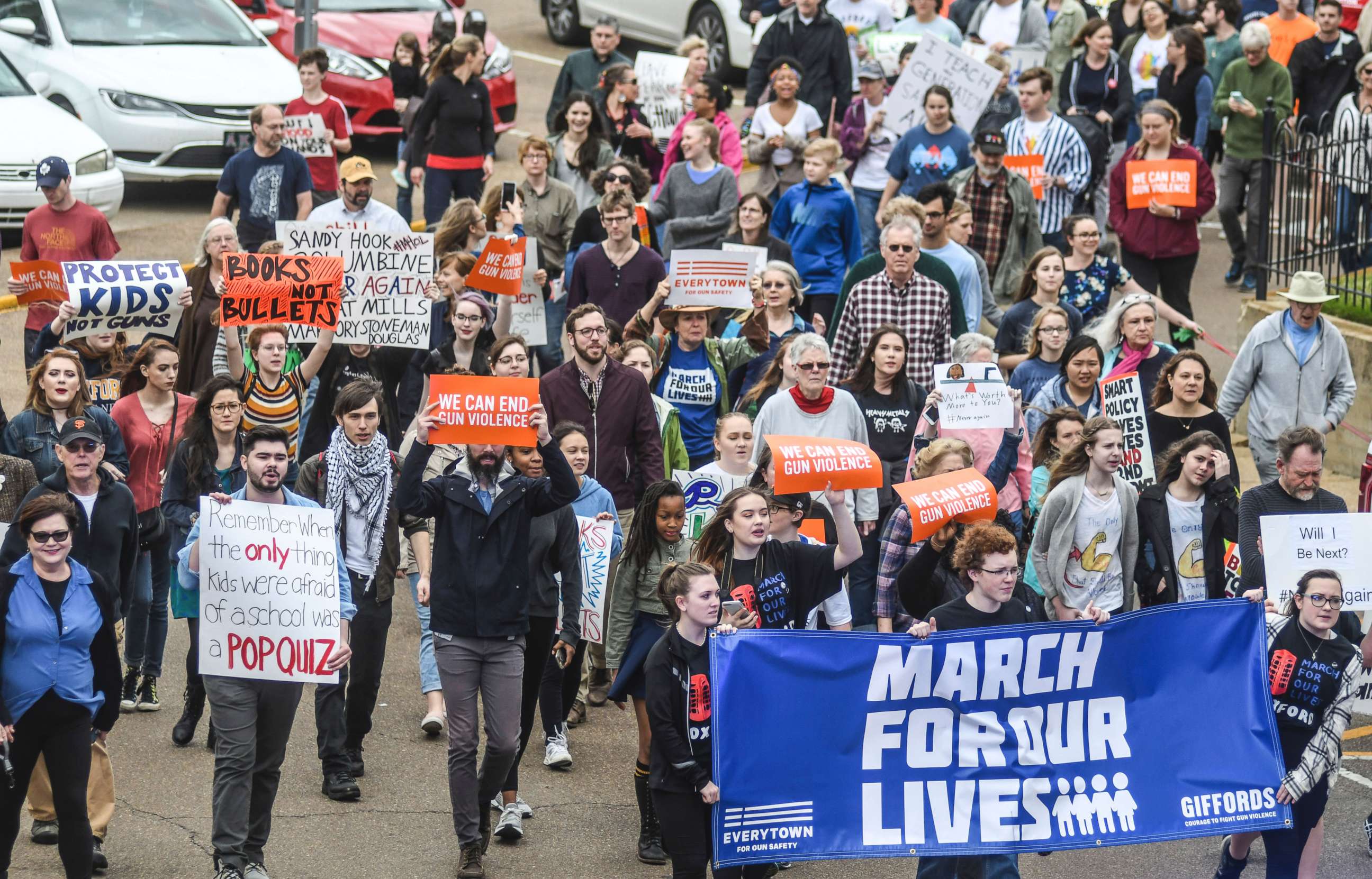 PHOTO: Demonstrators attend a March For Our Lives rally in Oxford, Miss., March 24, 2018. 