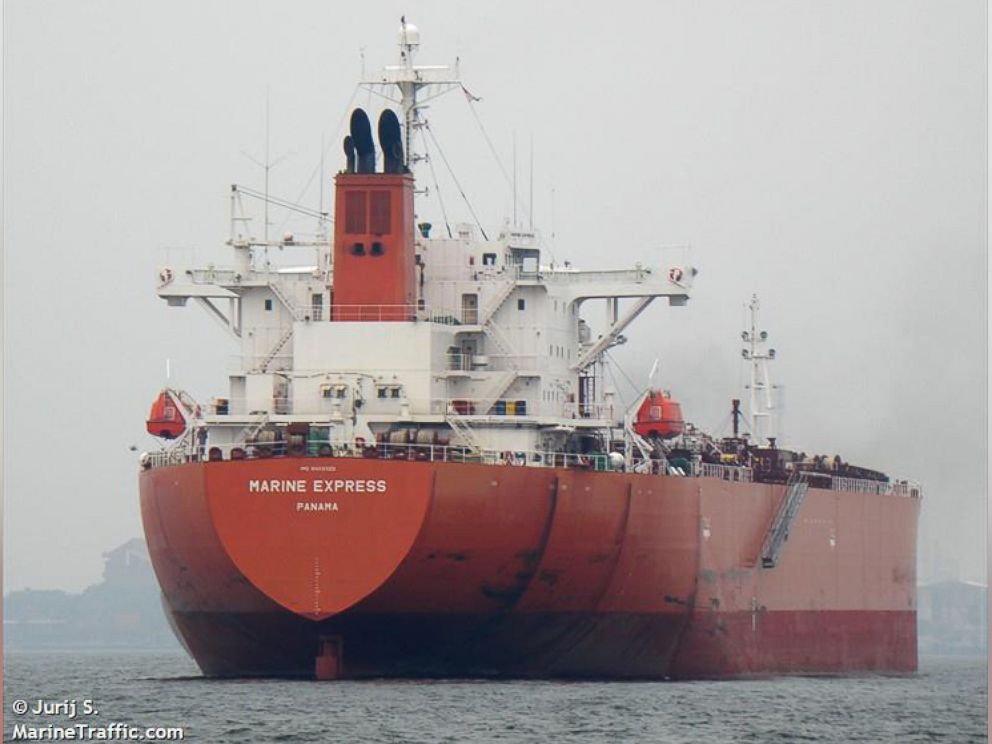 PHOTO: The merchant vessel Marine Express, in this undated photo, was hijacked by pirates in Feb. 2018, according to the company that manages the oil tanker.