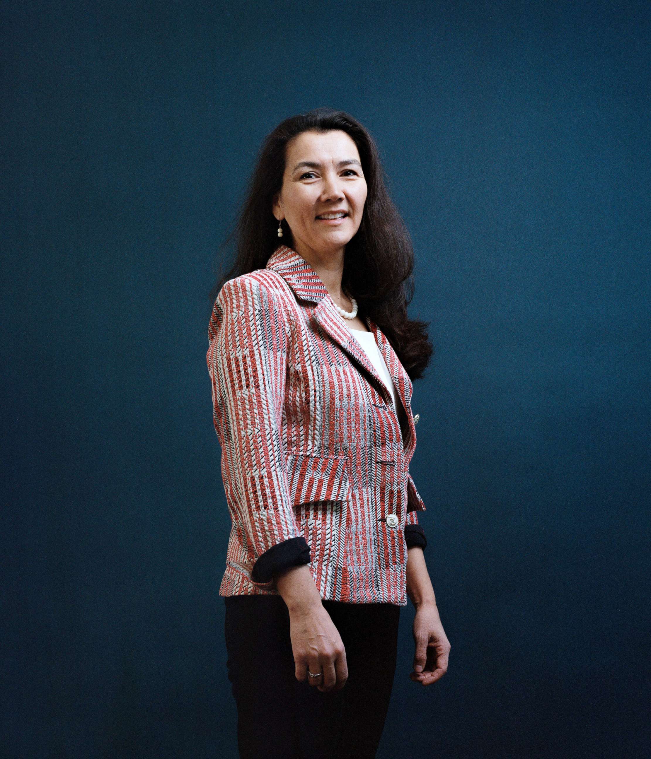 PHOTO: Mary Peltola attends the Congressional Candidate Forum in Anchorage, Alaska, May 12, 2022.