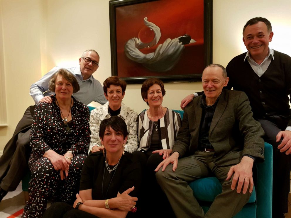 PHOTO: Ghislaine Maxwell, front center, is seen with her family, including brother Ian, far right, June 10, 2019, in London.