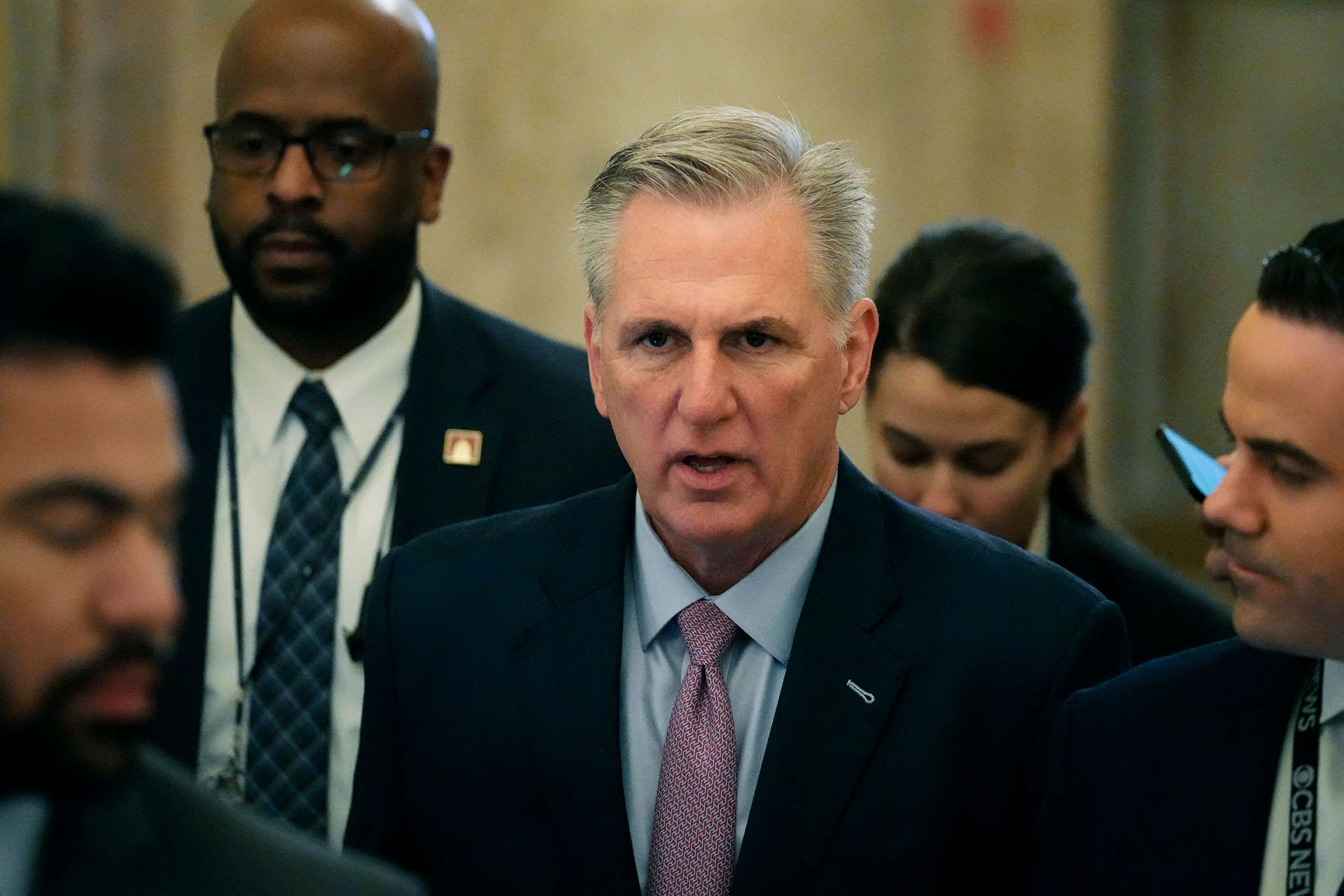 PHOTO: House Republican leader Kevin McCarthy arrives as the U.S. Capitol for the fourth day of the House's attempts to elect a speaker and convene the 118th Congress in Washington, Jan. 6, 2023.