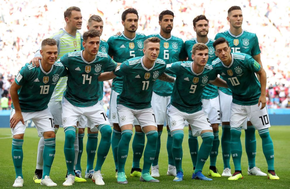 PHOTO: The German team pose for a photo prior to the 2018 FIFA World Cup Russia group F match between Korea Republic and Germany at Kazan Arena, June 27, 2018, in Kazan, Russia.