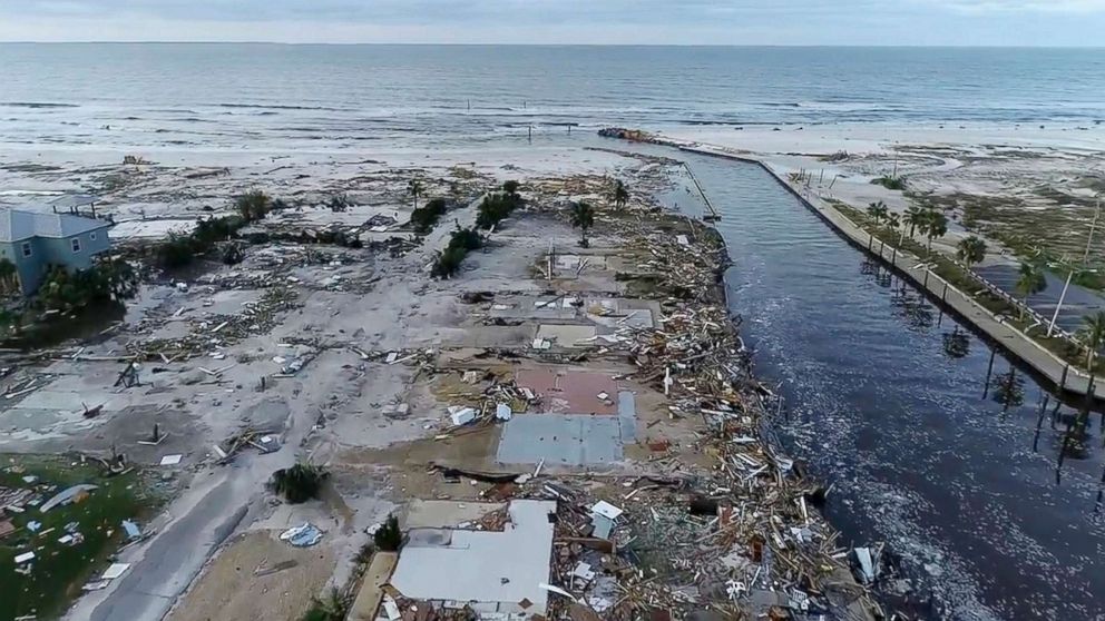 PHOTO: Damage from Hurricane Michael is seen in Mexico Beach, Fla. on Oct. 11, 2018. 
