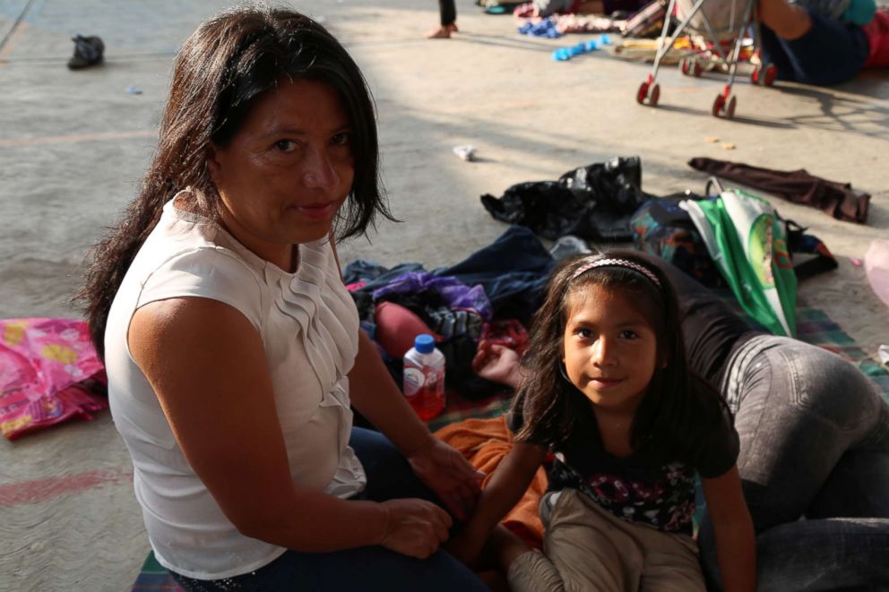 PHOTO: Berta Alicia Benitez, 38, is from Honduras and is traveling alone with her 14-year-old and 8-year-old daughters.