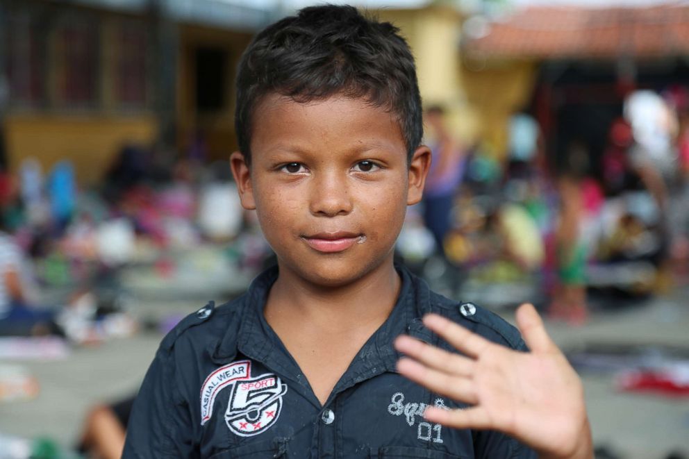 PHOTO: Franklin Padilla, 10, left Honduras with his mother and two younger brothers, ages 6 and 1. He said his father was killed.