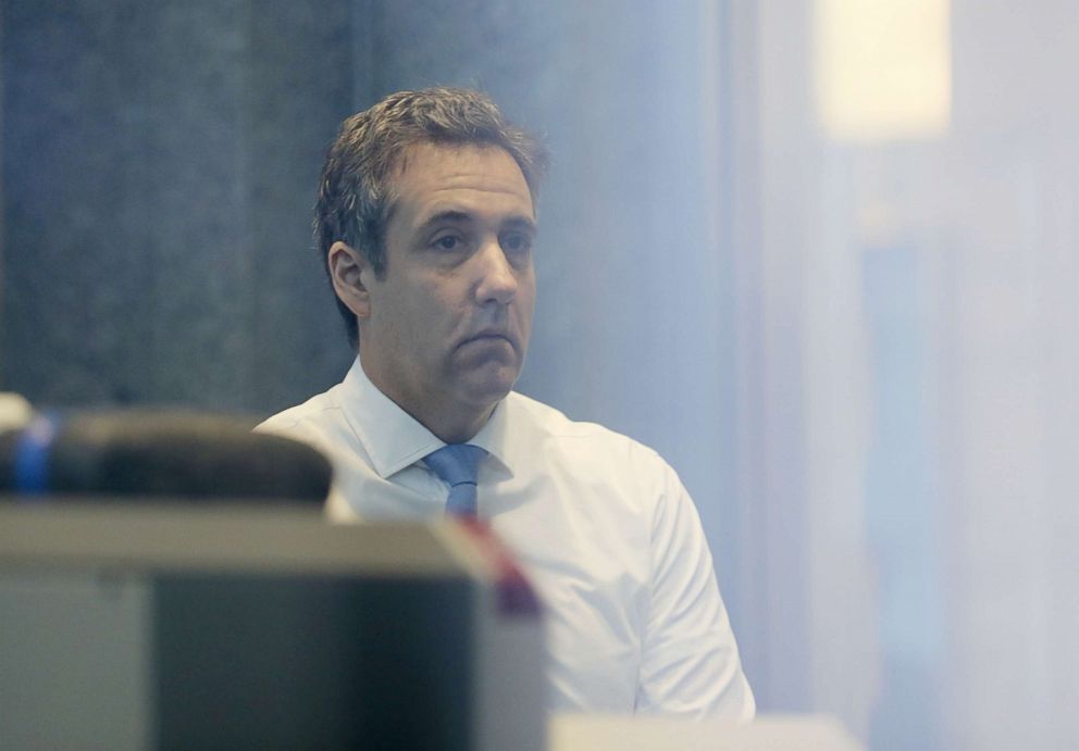 PHOTO: Michael Cohen, President Donald Trump's former attorney, arrives for his sentencing at United States Court house in the Manhattan borough of New York City, Dec. 12, 2018.