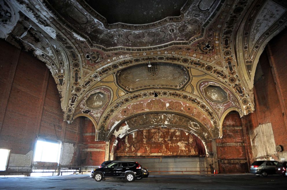 PHOTO: The Michigan Theater has been transformed into a car park, Oct. 2, 2013 in Detroit.