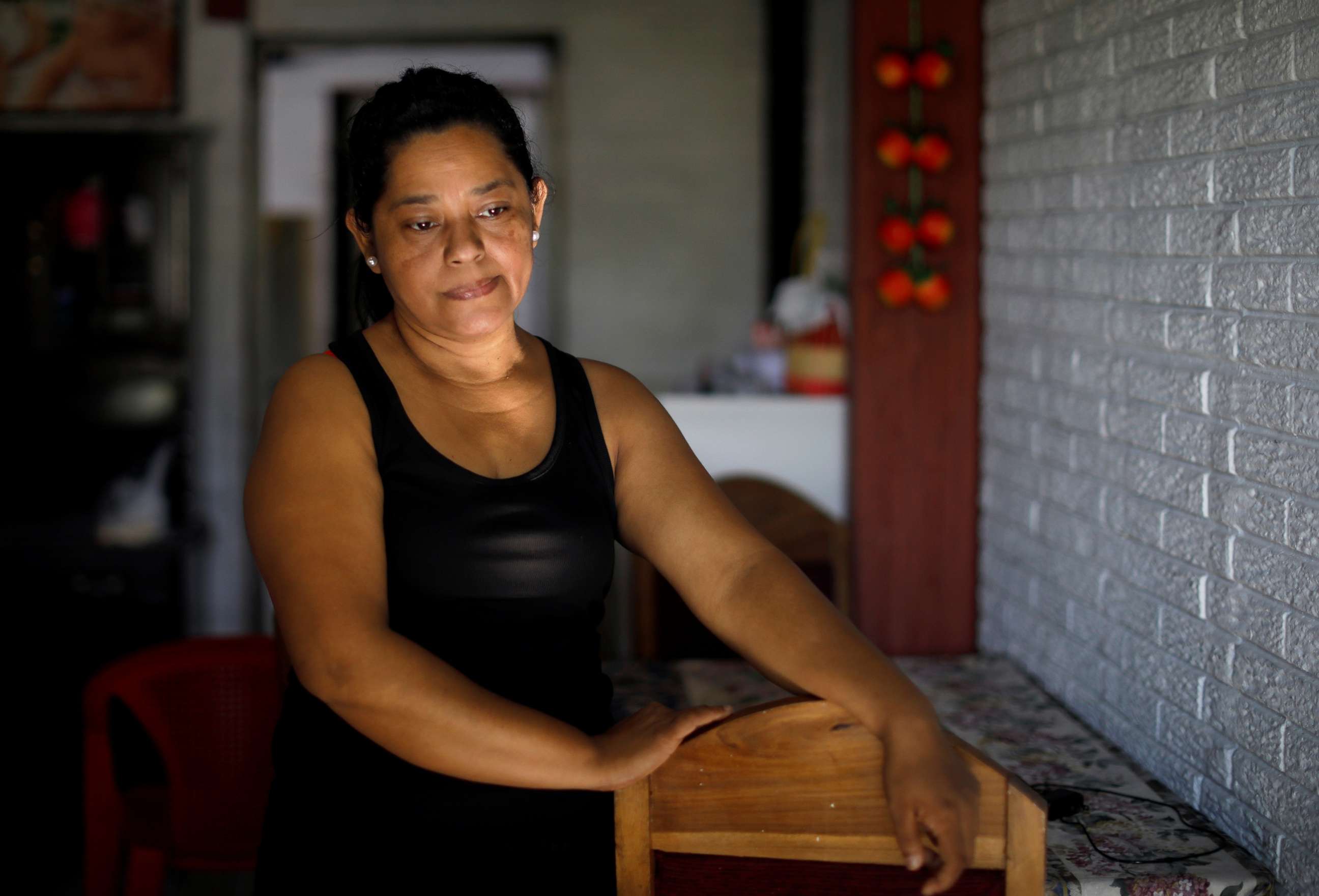 PHOTO:Rosa Ramirez, mother of Oscar Alberto Martinez Ramirez, a migrant who drowned in the Rio Grande River with his daughter Valeria during their journey to the U.S., is pictured at her house in the Altavista in San Martin, El Salvador, June 26, 2019.
