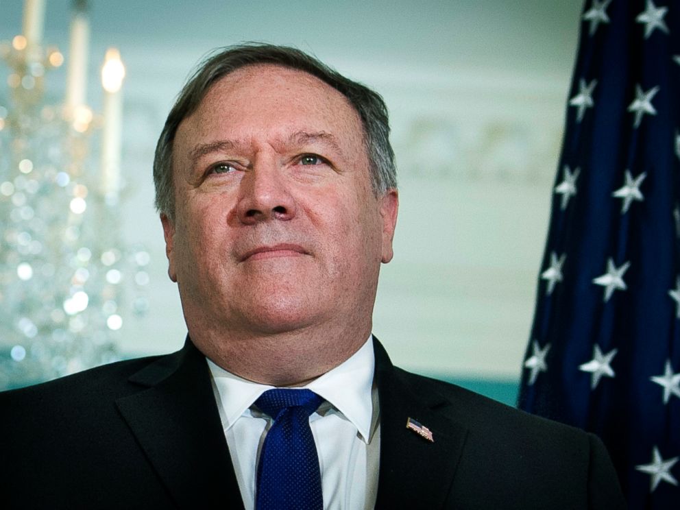 PHOTO: In this photo of October 2, 2018, Secretary of State Mike Pompeo met with Pakistani Foreign Minister Makhdoom Shah Mahmood Qureshi at the State Department in Washington.