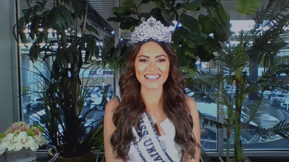 PHOTO: Andrea Meza, the newly-crowned Miss Universe 2021, appears on ABC's "Good Morning America," May 17, 2021.