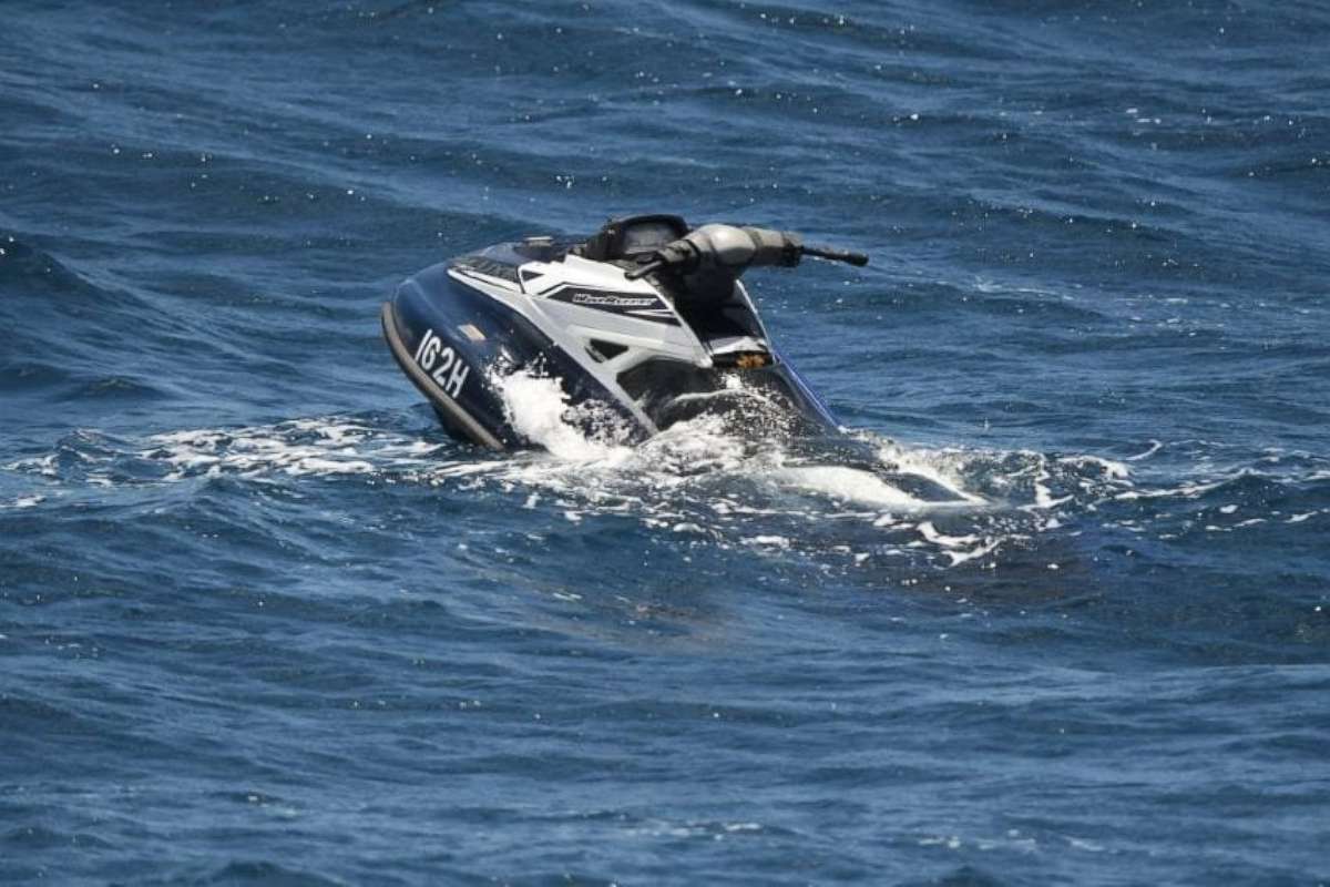 PHOTO: The French Navy alerted the Barbados Coast Guard on Saturday, July 7, 2019, they had located the jet ski used by two Americans when they went missing last month.