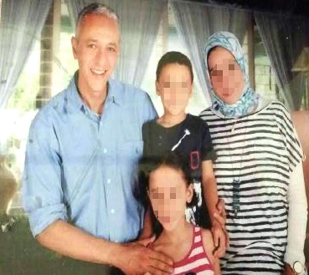 PHOTO: Moustafa Kassem is pictured in this undated photo with his wife and their two children.