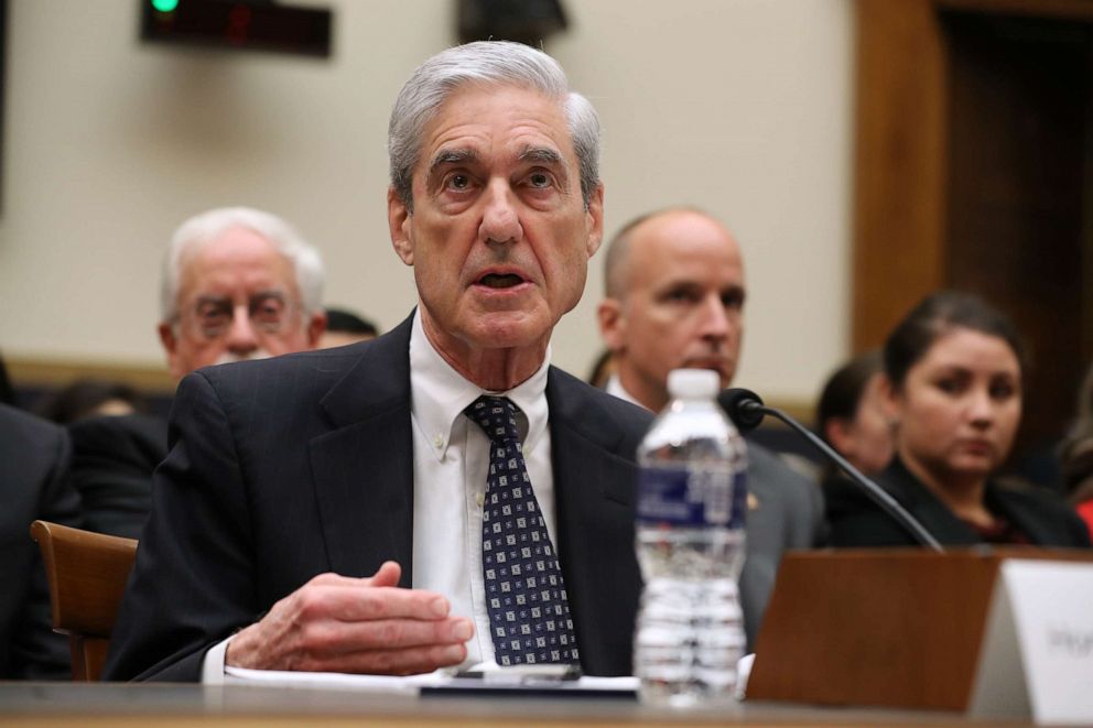 PHOTO: Former Special Counsel Robert Mueller testifies before the House Judiciary Committee about his report on Russian interference in the 2016 presidential election in the Rayburn House Office Building July 24, 2019 in Washington.