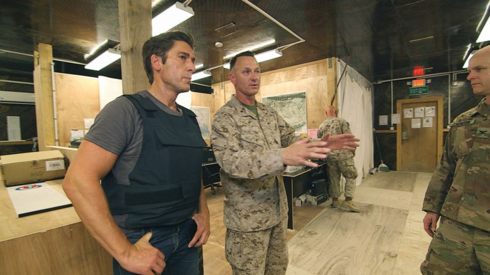 PHOTO: "World News Tonight" anchor David Muir went deep into Iraq on the Syrian border to speak with U.S. troops who are fighting ISIS, which is desperately working on a resurgence.